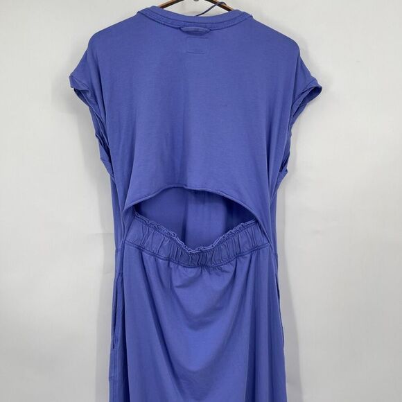 Free People Violet Short Sleeve Hot Shot V-neck Cut-out back Jumpsuit Sz XS - Picture 6 of 10